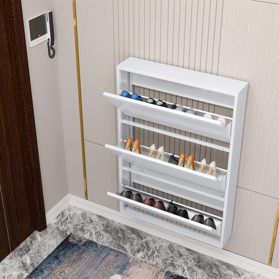 Entryway Tipping Bucket Shoe Cabinet high quality